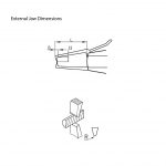 Fowler Caliper Gages Internal Jaw Dimensions