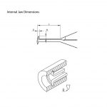 Fowler Internal & External Caliper Gages diagram