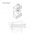 Fowler Deluxe Digital Caliper