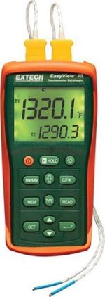 Extech EA15 Temperature Dataloggers - Type: K, J, T, E, R, S, N Power Source: Battery