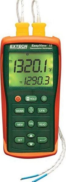 Extech EA15 Temperature Dataloggers - Type: K, J, T, E, R, S, N Power Source: Battery