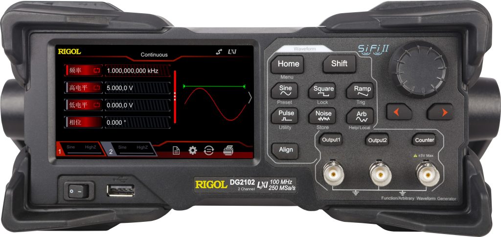 Rigol DG2102 - Two Channel, 100 MHz Function / Arbitrary Waveform Generator