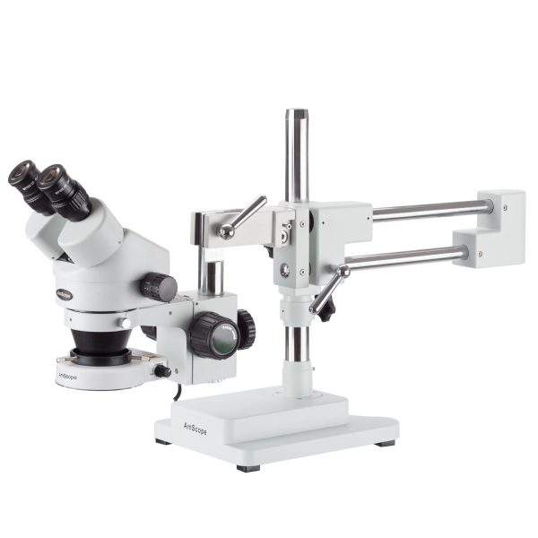 Amscope SM-4B-80S 7X-45X Zoom Magnification Circuit Inspection Stereo Microscope with 80 LED Light