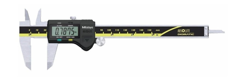 Mitutoyo 500-196-30 (AOS) Absolute Scale Digital Caliper, 0 to 6"/0 to 150mm Measuring Range, 0.0005"/0.01mm Resolution, LCD