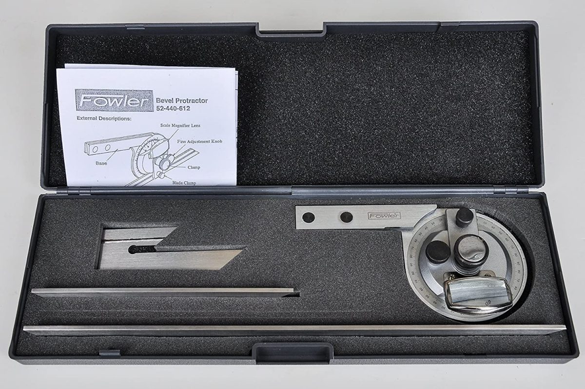 Fowler 52-440-612-0, Universal Bevel Protractor with 6" and 12" Blade