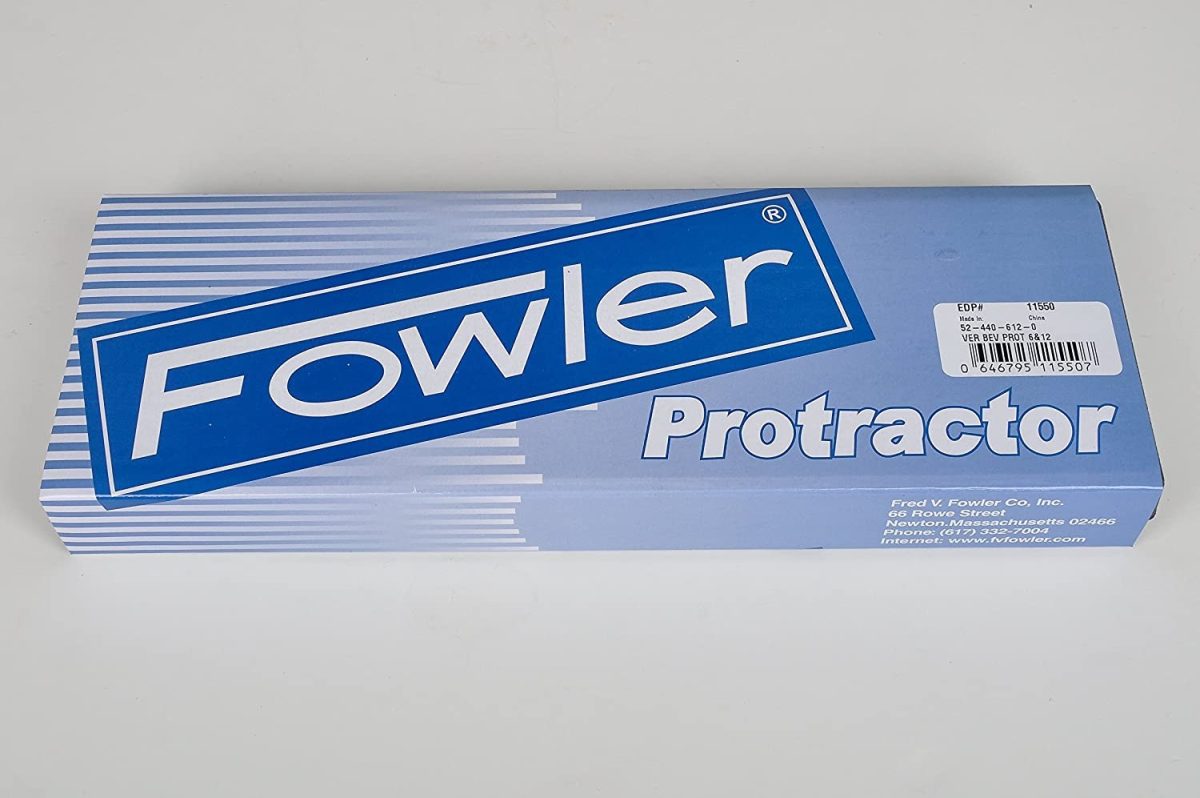 Fowler 52-440-612-0, Universal Bevel Protractor with 6" and 12" Blade