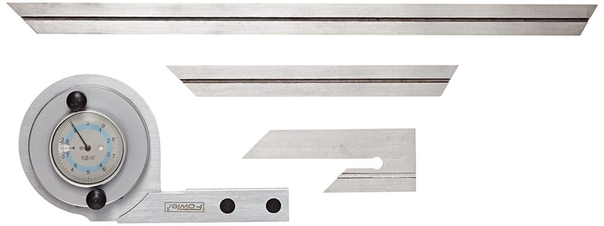 Fowler 52-440-777-0, Economy Universal Dial Protractor with 6" and 12" Blades