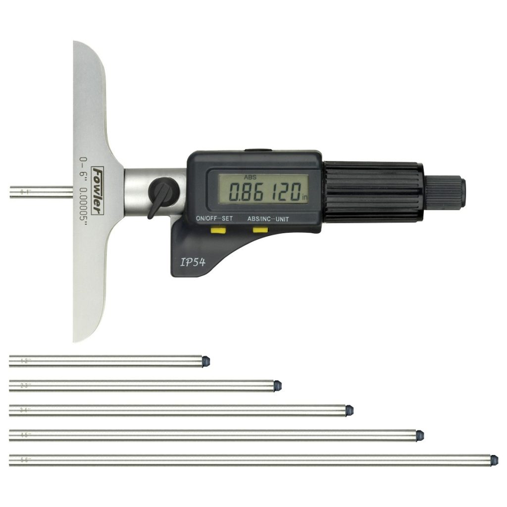 Fowler 54-225-456-0 Electronic Depth Micrometer