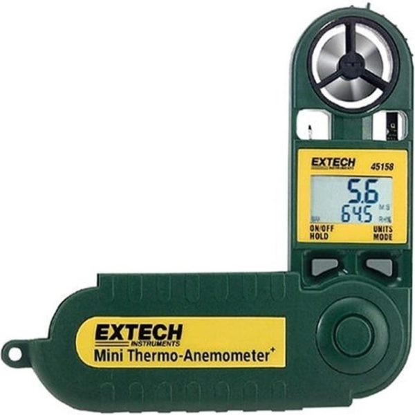 Extech 45158 Mini anemómetro térmico impermeable y medidor de humedad