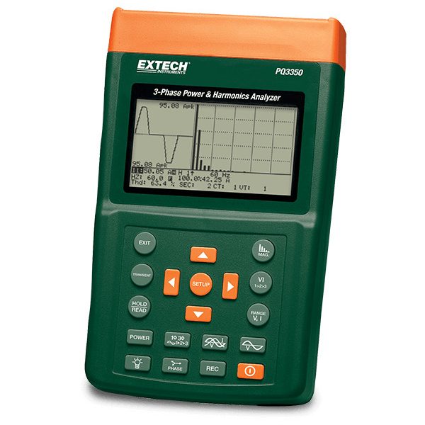Extech PQ3350 Analizador trifásico de armónicos y potencia