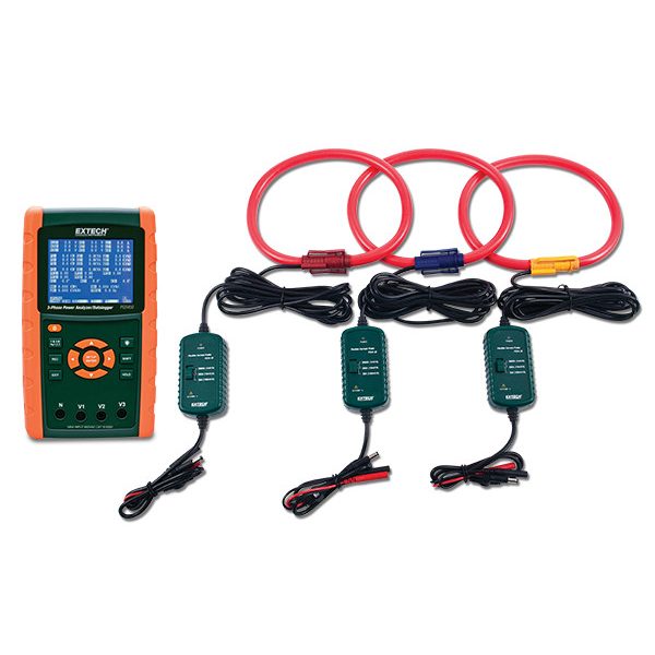 Extech PQ3450-30 Kit de analizador de potencia y registro de datos de 3,000 A