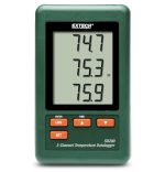 Extech SD200 Registrador de datos de temperatura de 3 canales