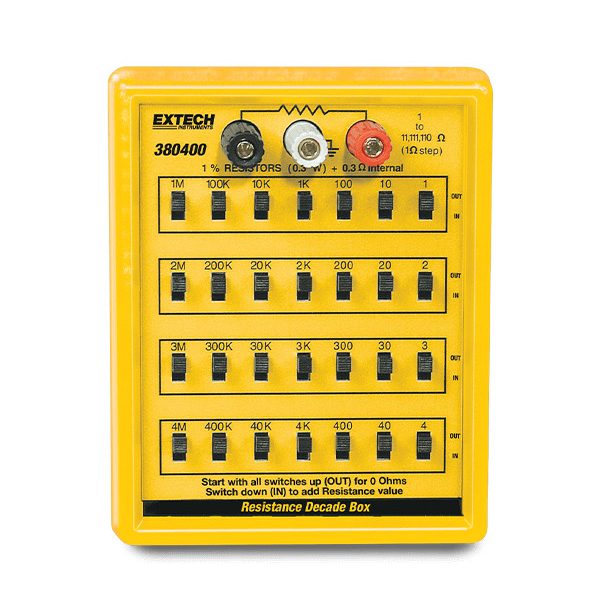 Extech 380405 Caja de décadas de capacitancia