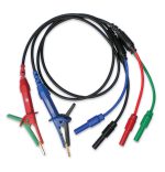 Extech 380565 Juego de cables de prueba con pinzas Kelvin