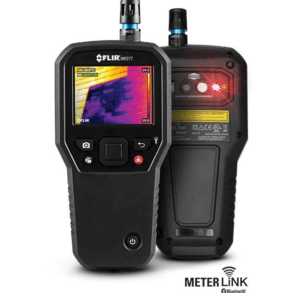 Flir MR277 Sistema de inspección de edificios con psicómetro de humedad y cámara de IR con MSX®