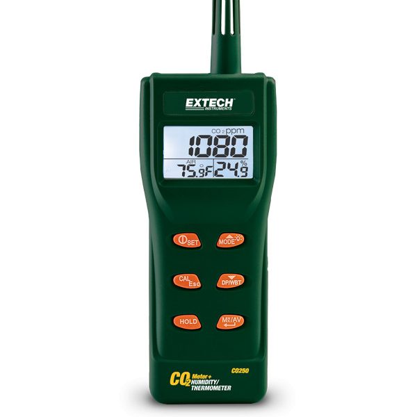Extech CO250 Calidad del aire interior portátil CO2