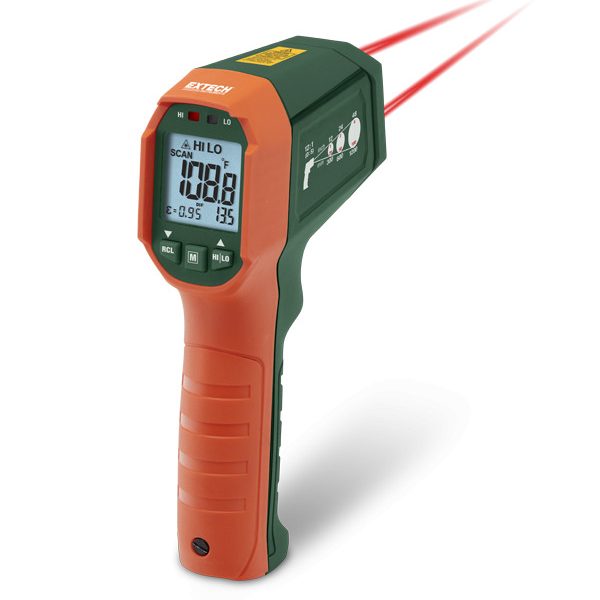 Extech IR320 Termómetro de infrarrojos de doble láser
