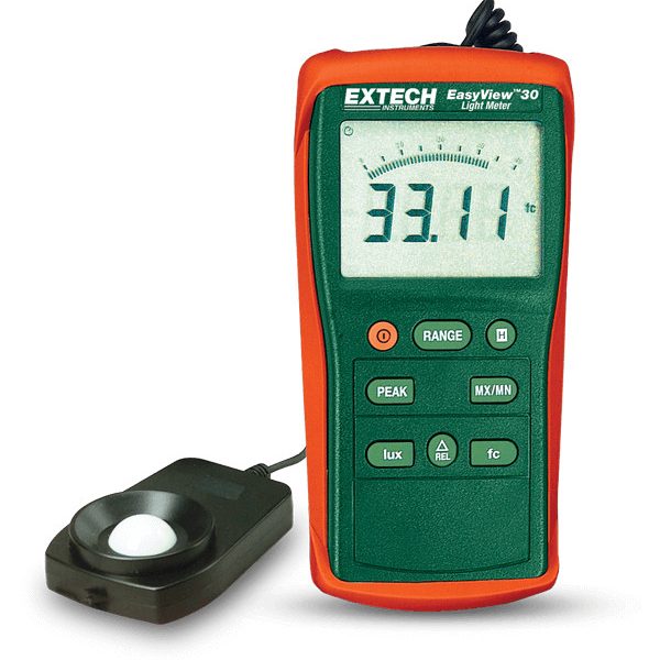 Extech EA30 Medidor de luz de amplio alcance EasyView™