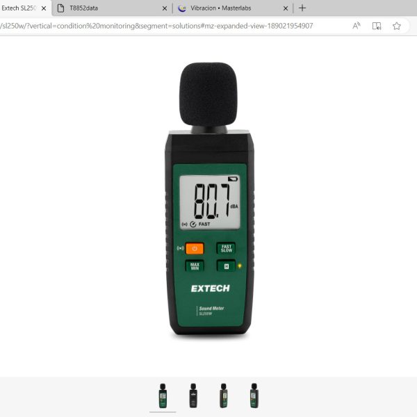 Extech SL250W Medidor de sonido con conectividad a la aplicación ExView®