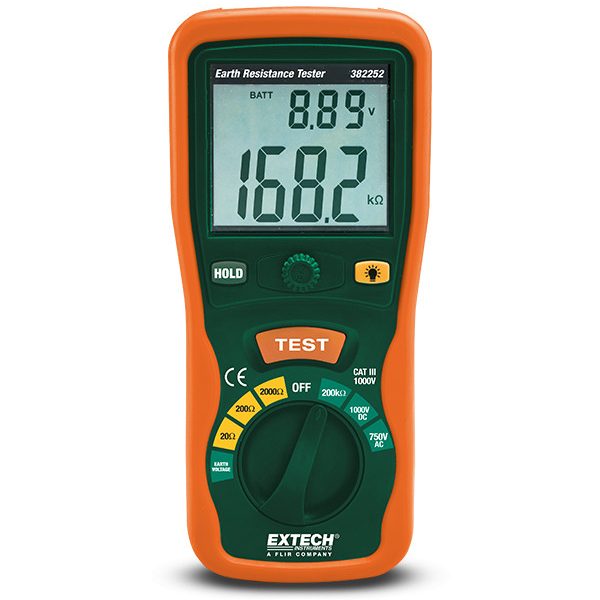 Extech 382252 Kit de multímetro de resistencia de tierra
