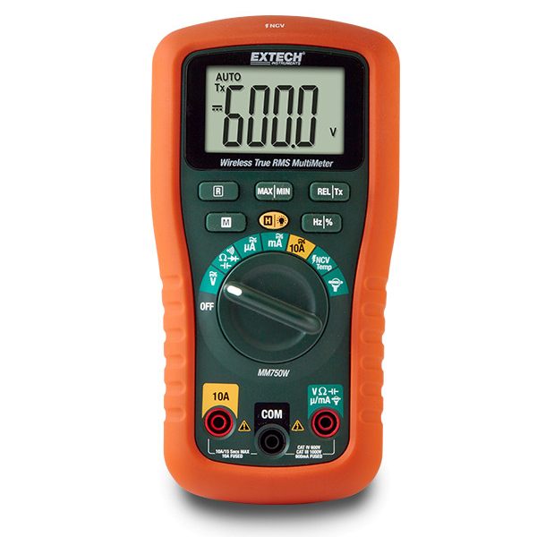 Extech MM750W Multímetro de valor eficaz verdadero CAT IV con registro de datos inalámbrico