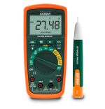 Extech MN62K Multímetro de valor eficaz verdadero con kit de detector de voltaje de CA