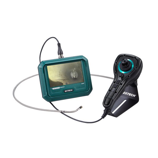 Extech HDV740 Kit de videoscopio HDV740 con sonda de cámara con articulación flexible de cuatro vías de 6 mm x 1 m