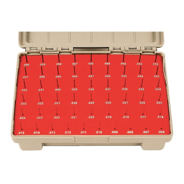 Vermont gage 101400100 Class ZZ Pin Gages Set 0.0065 in to 0.0605 in Minus