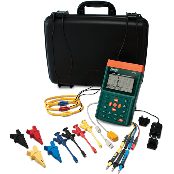 Extech PQ3350-1 Analizador trifásico de armónicos y potencia