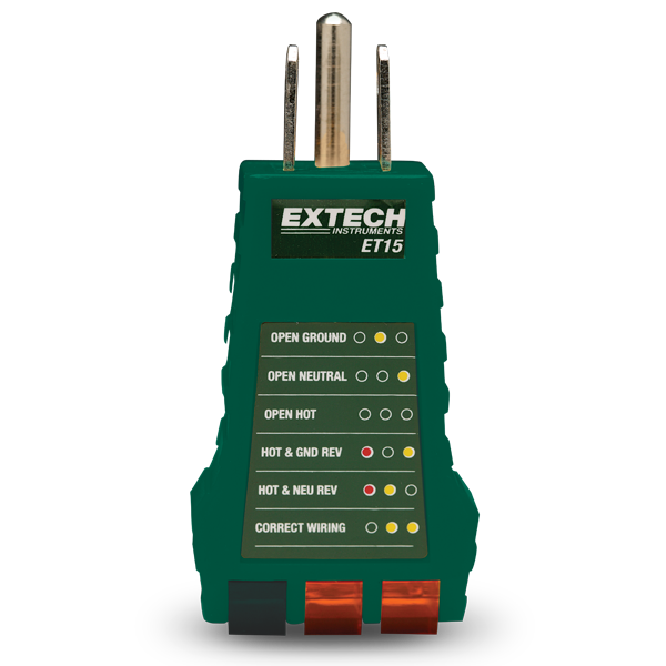 Extech ET15 Multímetro para receptáculos