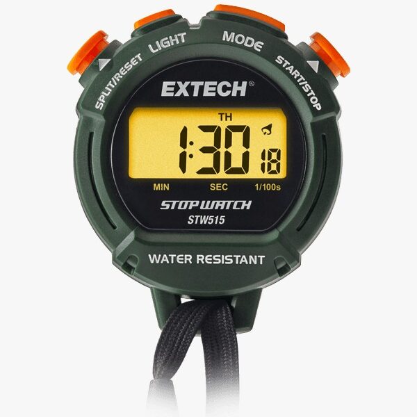 Extech STW515 Cronómetro/Reloj Digital con Calendario y Pantalla Retroiluminada