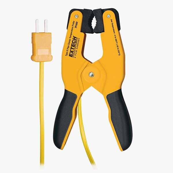 Extech TP400 Sonda con pinza para tuberías tipo K de alta temperatura (−4 a 450 °F)