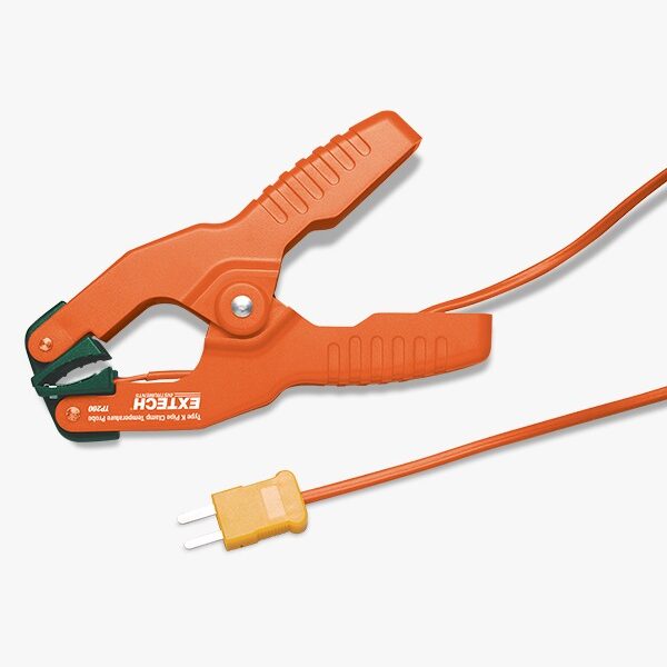 Extech TP200 Sonda de temperatura con pinza para tuberías tipo K (−4 a 200 °F)
