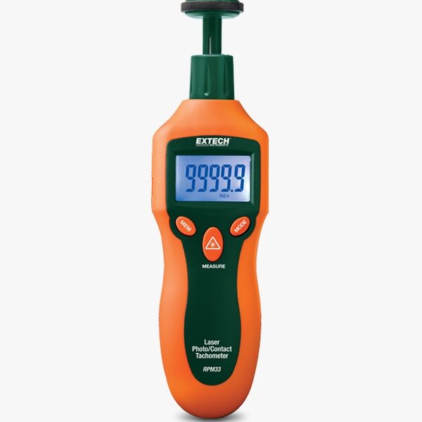 Extech RPM33 Tacómetro fotográfico combinado de contacto/láser