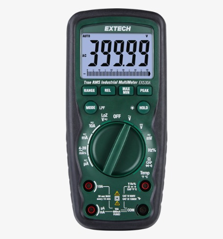 Extech EX530A Multímetro industrial True RMS de alta resistencia
